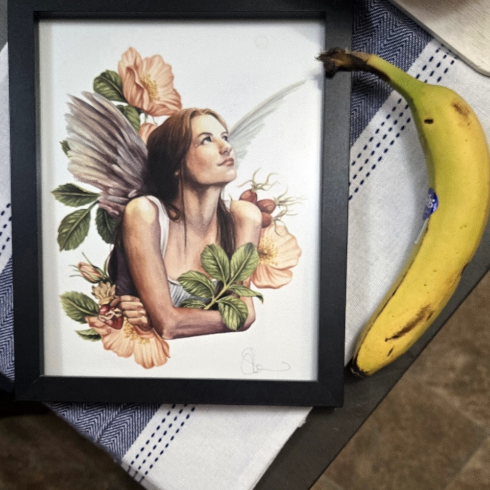 Framed Art Print with Black Frame